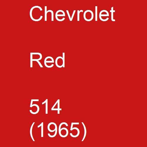 Chevrolet, Red, 514 (1965).